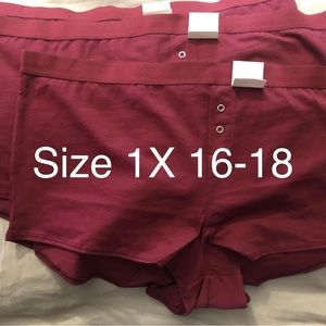 Auden boyshorts size 1X (women intimates)
